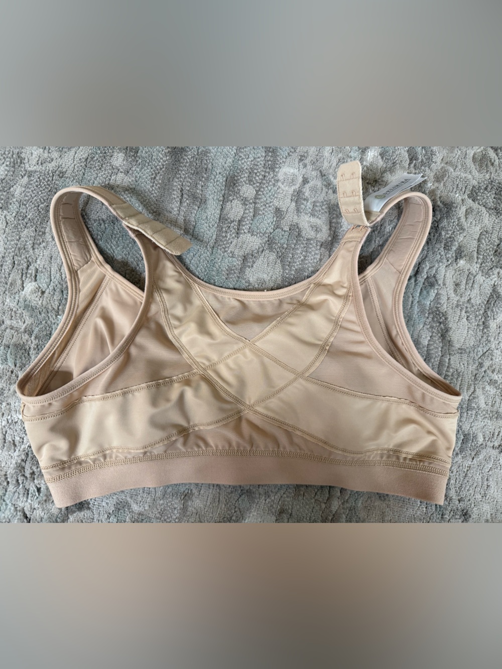 Comfort Front-Closure Nude Support Bra - Women Intimates Size 36C - Picture 4 of 6